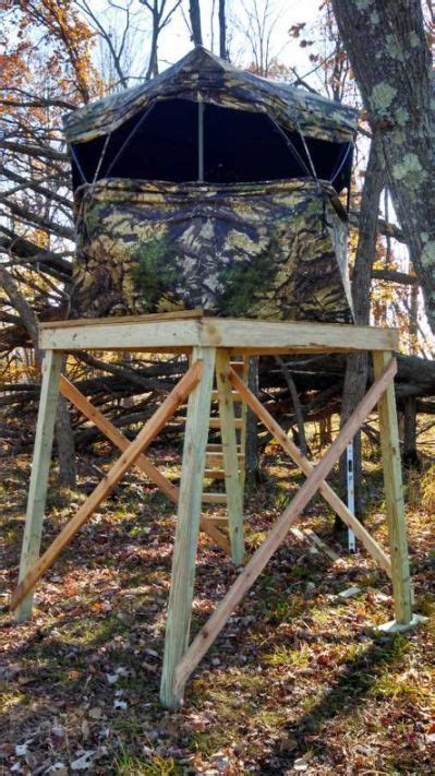 Elevated Ground Blind Deer Deer Hunting Tips Deer Hunting Stands