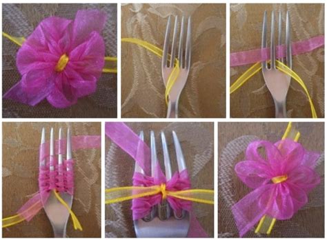 Wonderful Diy Making A Bow With A Fork