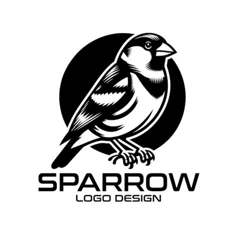 Premium Vector Sparrow Bird Vector Logo Design