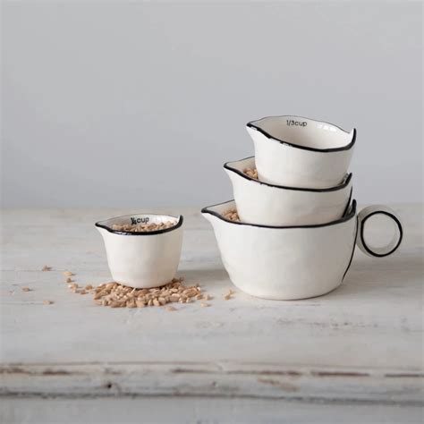 Stoneware Measuring Cups Set Of 4 Lasting Impressions