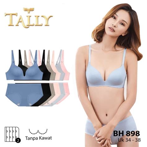 Jual Tally Bh Set T Shirt Bra Busa Tipis Tanpa Kawat Bh Underwear