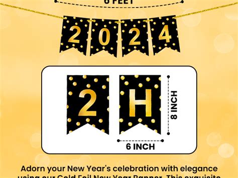 Mua KatchOn Happy New Year Banner 2024 No DIY 10 Feet Happy New