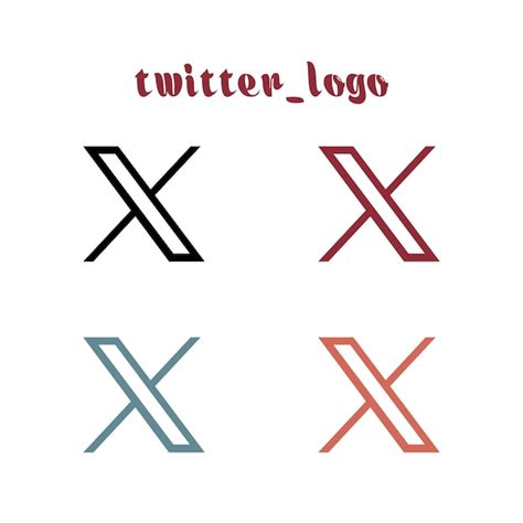 Novo Logotipo Do Twitter Vetor Premium