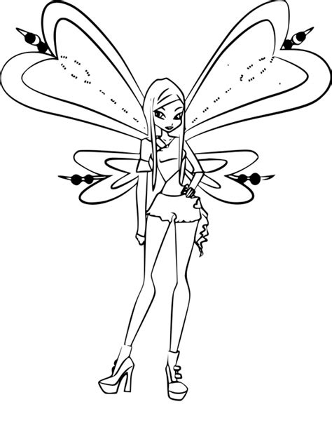 Winx Club Roxy Coloring Page Free Printable Coloring Pages Kleurplaten