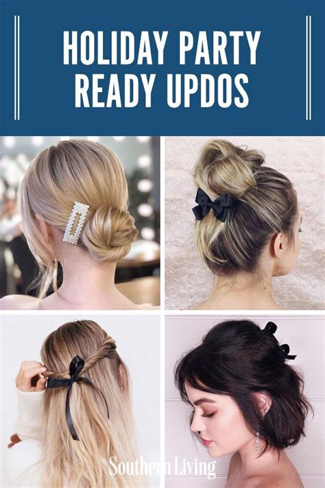 15 Easy Holiday Hairstyles To Have You Feeling Extra Festive Holiday Hairstyles Easy Half Up