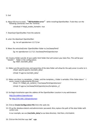 Document Management Opendocman And LAMP Installation On Cent OS PDF