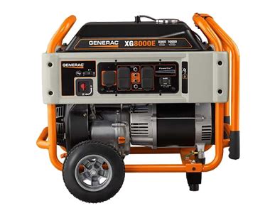 Generac XG8000E 8000 Watt Portable Generator Electric Start