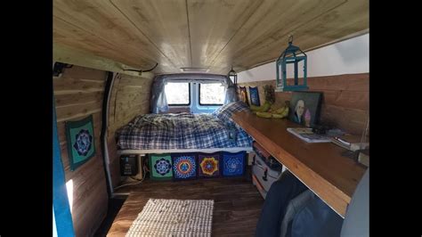 Super Stealth Camper Van Tour 1 Month Diy Van Life Build Youtube