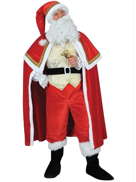 Super Deluxe Gold Santa Suit Adult Costume Party Delights