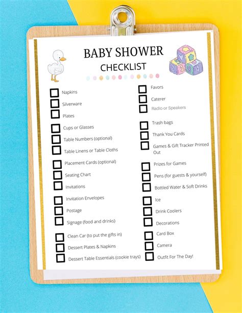 Awesome Baby Shower Planning Checklist Printable Repli Counts