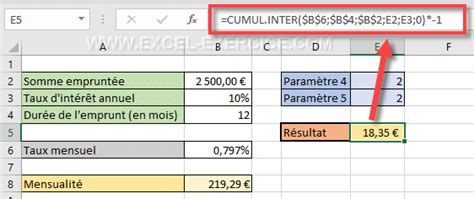 Construire Un Ch Ancier D Emprunt Avec Excel