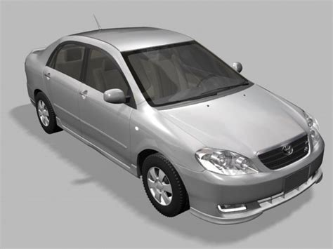 2007 Toyota Corolla Axio 3d Modell Turbosquid 333236