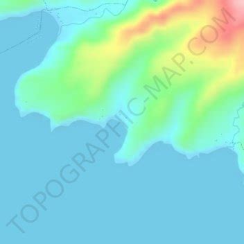 Laki Beach topographic map, elevation, terrain