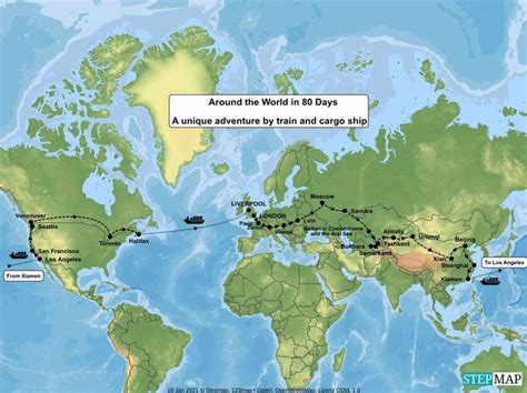 Around The World In 80 Days Map Alanna Leontyne