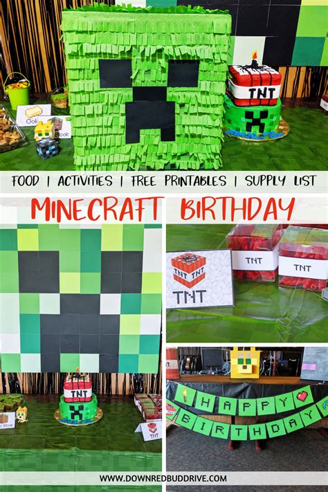 The Most Amazing Minecraft Party Ideas Crafts Games Decor And Minecraft