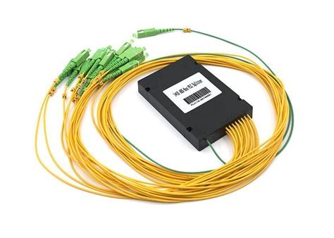 1x16 PLC Fiber Splitter SC APC ABS Box Type FOCONEC