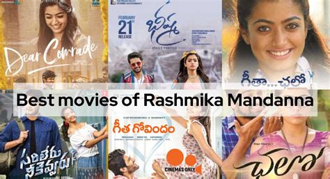 Discover Top 10 Best Movies Of Rashmika Mandanna That Are A Cinematic ...