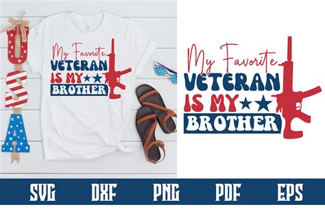 My Favorite Veteran Is My Brother Svg Gráfico Por Belysvgbundlefiles