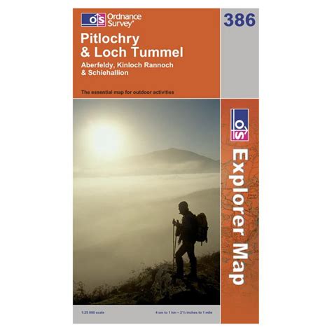 Explorer 386 Pitlochry & Loch Tummel Map | Fiveopia