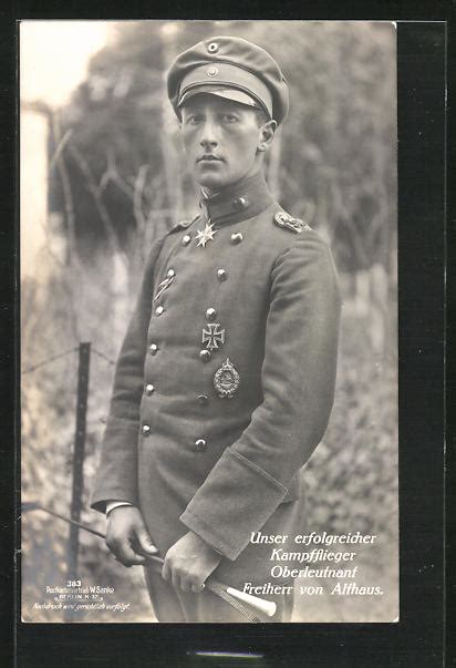 Foto Ansichtskarte Sanke Nr 383 Oberleutnant Freiherr Von Althaus In