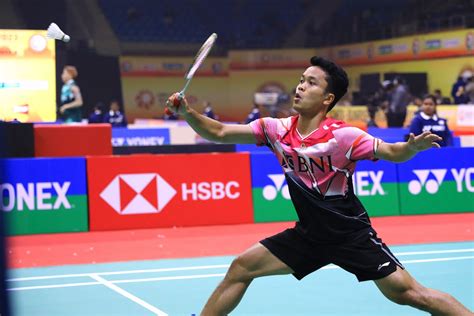 Hasil Badminton Asia Mixed Team Championship Anthony Ginting