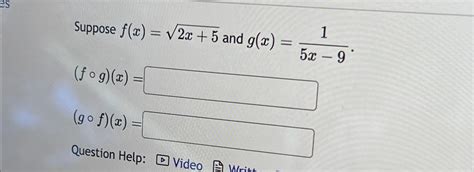 Solved Suppose F X 2x 52 ﻿and