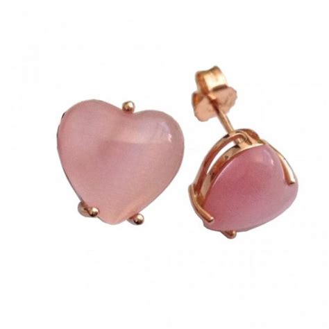 ORECCHINI A CUORE IN ARGENTO ROSATO 925 IGJ