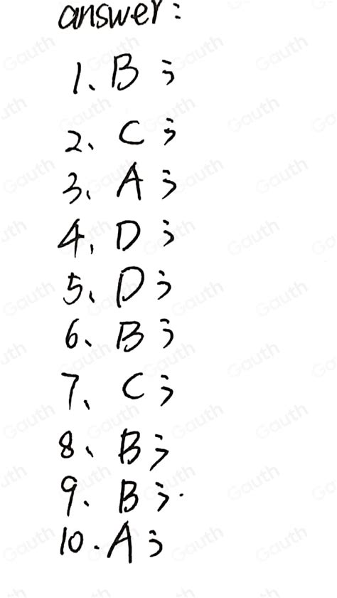 Solved Ii Multiple Choice Write The Letter Of The Correct Answer On