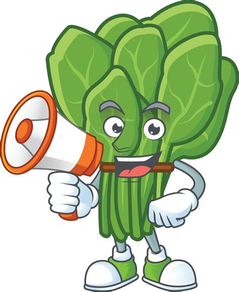 Spinach Cartoon Character Style 19832873 Vector Art At Vecteezy