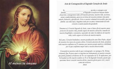 Acto de Consagración al Sagrado Corazón de Jesús Mundo Católico