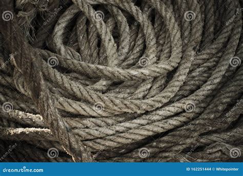 Traditional Ship Anchor Ropes Close Up Picture Stock Photo Image Of