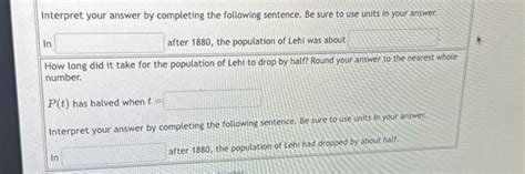 Solved The Table Below Shows The Population Of A Fictional Chegg