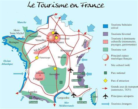 Tourisme En France Carte Des Villes Principales ≡ Voyage Carte Plan