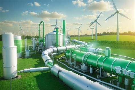 Premium Photo Green Hydrogen Renewable Energy Production Pipeline