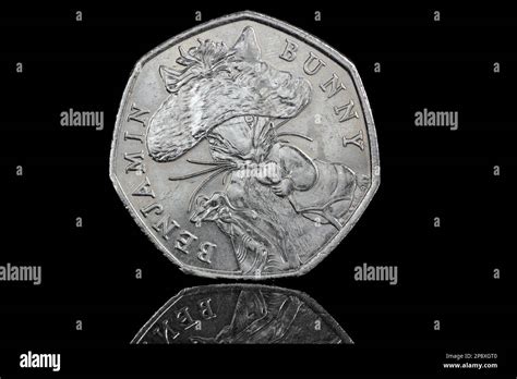 2017 50p coin featuring Benjamin Bunny from The Tale Of Peter Rabbit by ...