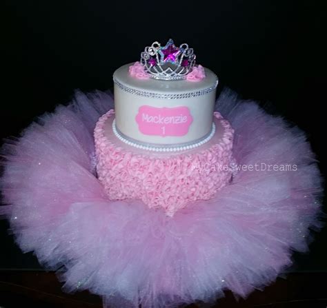 Pink Ruffle Tutu Princess Cake