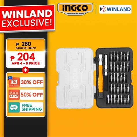 Ingco By Winland Pcs Precision Screwdriver Screw Driver Set Hksdb