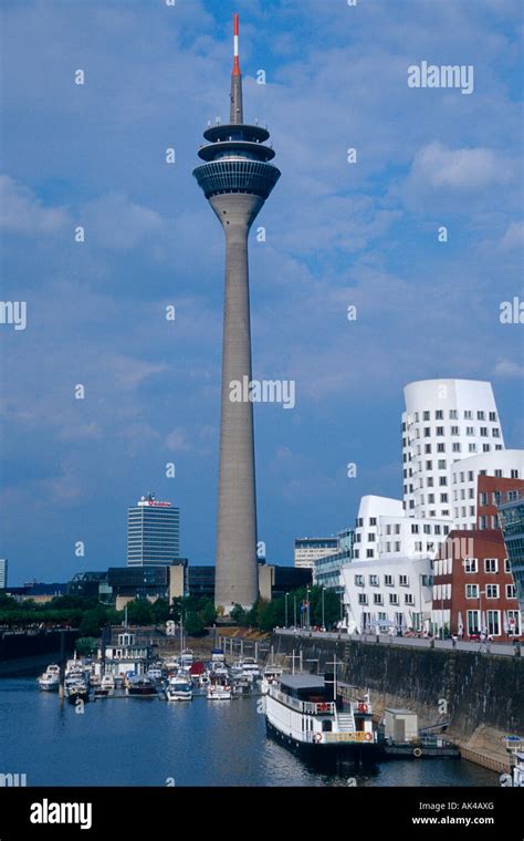 Rhine tower, Dusseldorf Stock Photo - Alamy