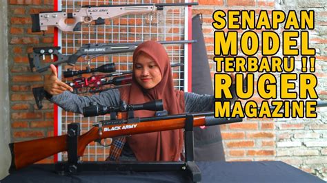 Pcp Terlaris Senapan Angin Pcp Ruger Black Army Klasik Magazine