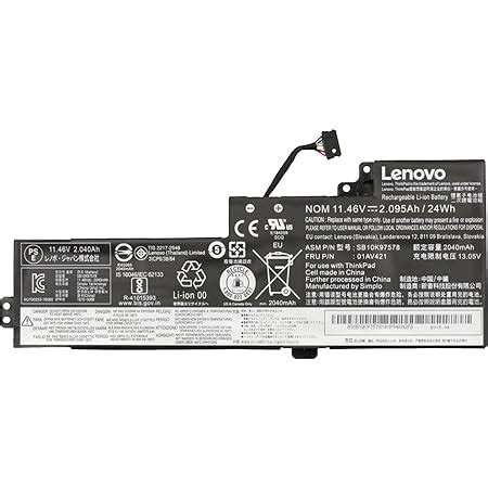 Lenovo Batteria Originale Thinkpad T P J J Amazon It