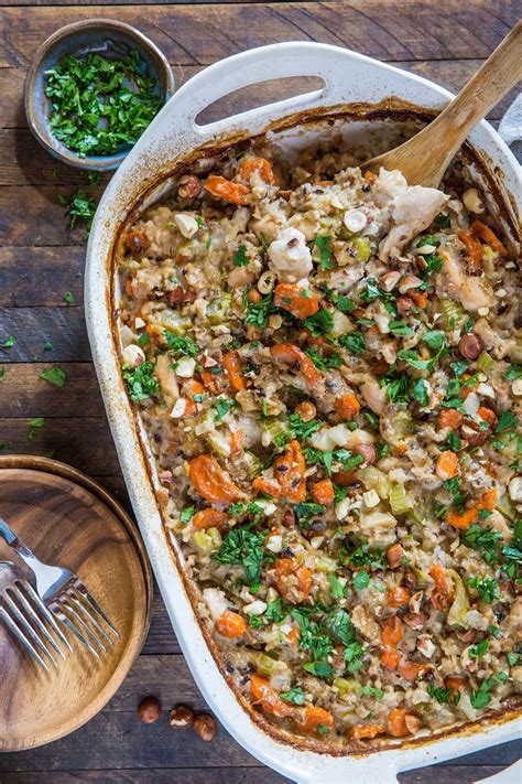 Wild Rice Chicken Casserole Gluten Free The Roasted Root Free