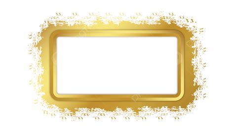 Golden Rectangle Frame Vector PNG Images Golden Rectangle Grunge Frame