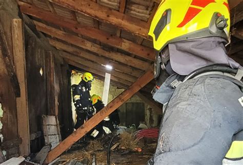 Ö News Scheunen Brand in Inzersdorf