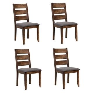 Ponti Grey And Knotty Nutmeg Ladder Back Dining Chairs Set Of Bed