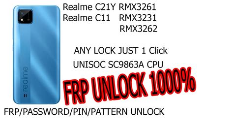 Realme C Spd Cpu Rmx Frp Unlock Just A Sec Youtube