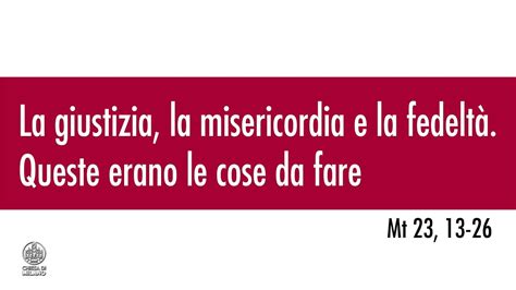 Venerd Dicembre Cristina Arcidiacono Commenta Il Vangelo Del