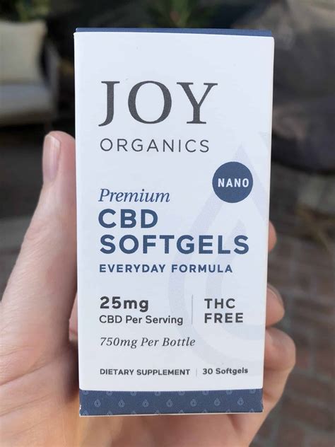 Joy Organics Review CBD Softgels 750mg Save On Cannabis