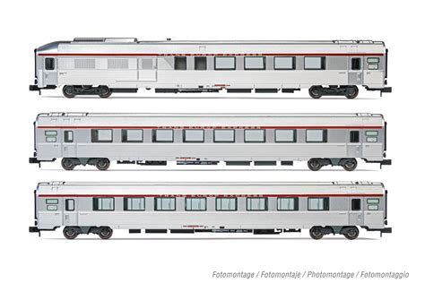 Arnold Hn4441 Sncf Tee Personenwagen Set 3 Tlg Ep4 Menzels