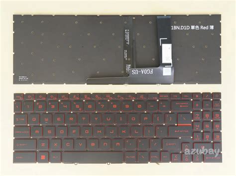 US-Keyboard-For-MSI-Katana-GF66-GF76-11SC-11UE-11UD-11UC-Bravo-15-B5DD ...