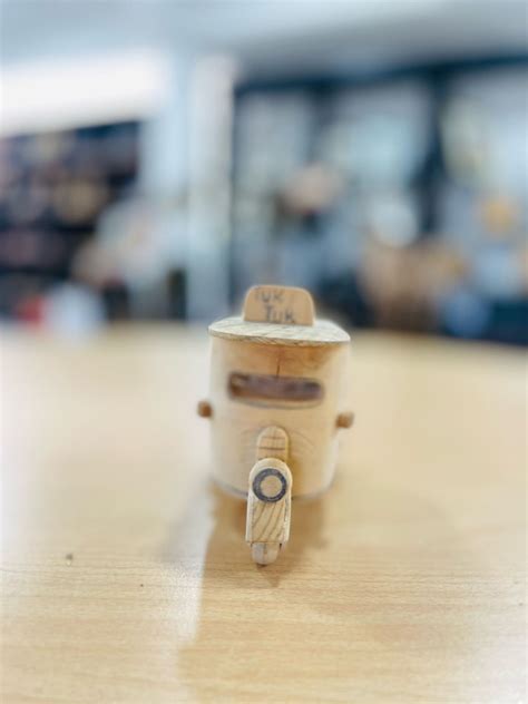 Wooden Toy Tuk Tuk Design